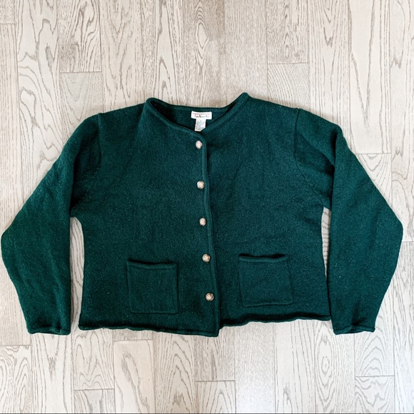 100% wool cropped sweater - Picture 3 of 12